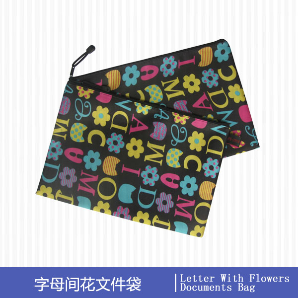 Letter With Flowers Documents Bag 