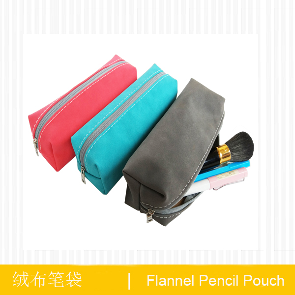 Flannel pencil pouch
