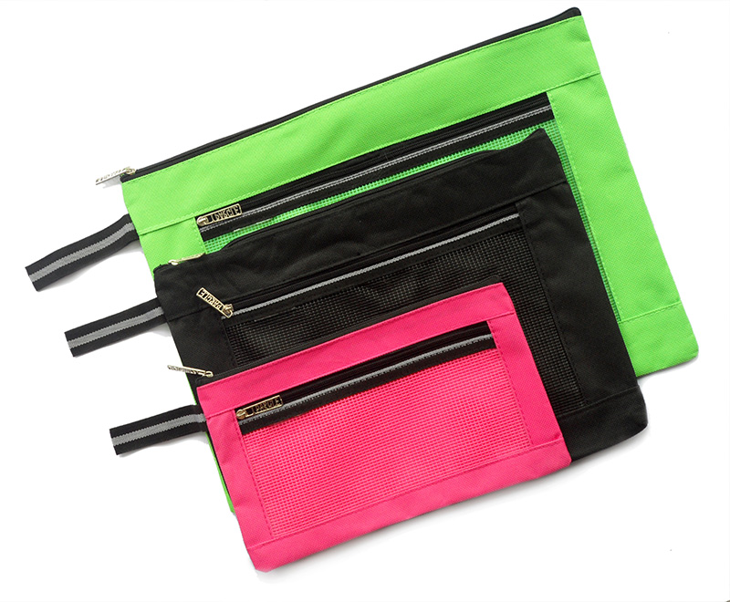 时尚中网双层拉链袋Fashion Middle-window Double Zipper Bag