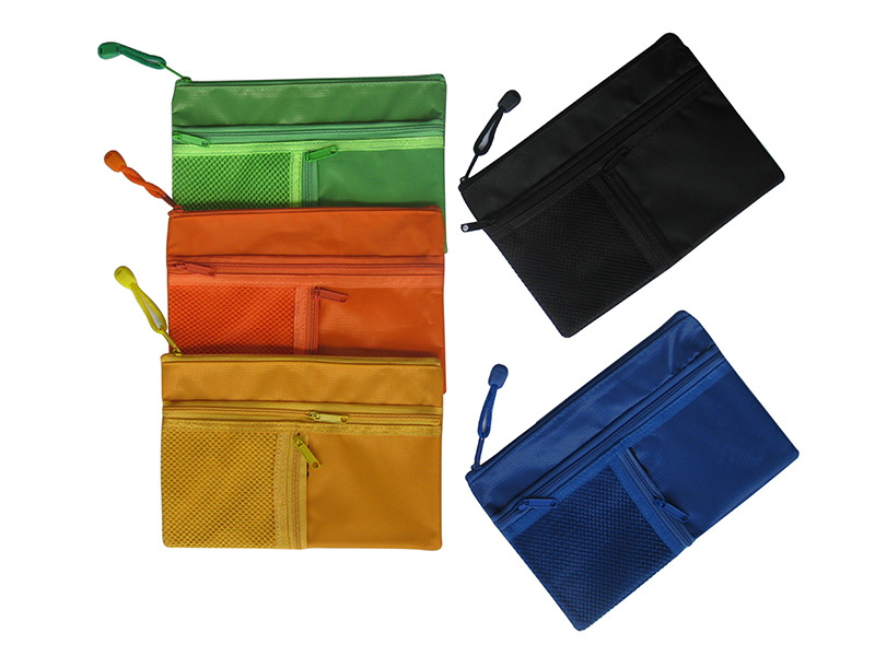  New Material Three-zipper Bag