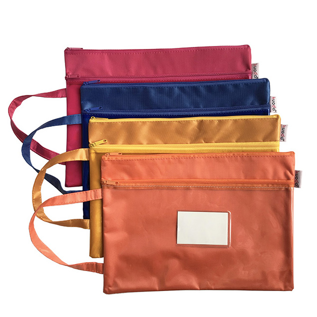 PVC and polyester subject handbag