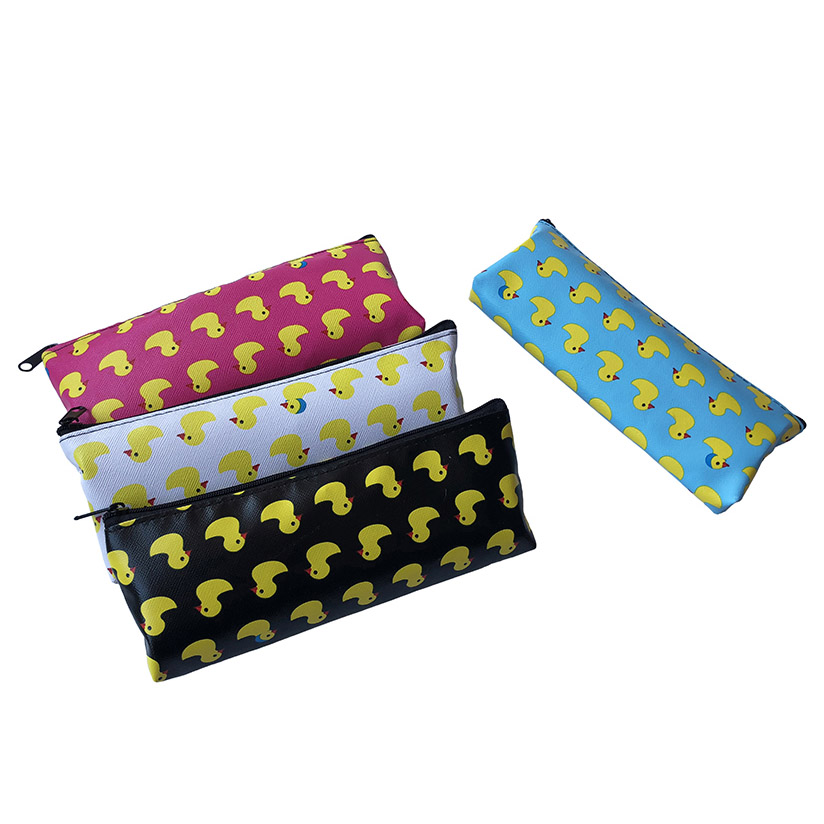 Yellow Ducks Triangular Zipper Bag