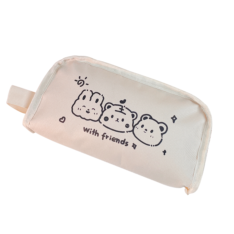 Large opening cartoon pen bag