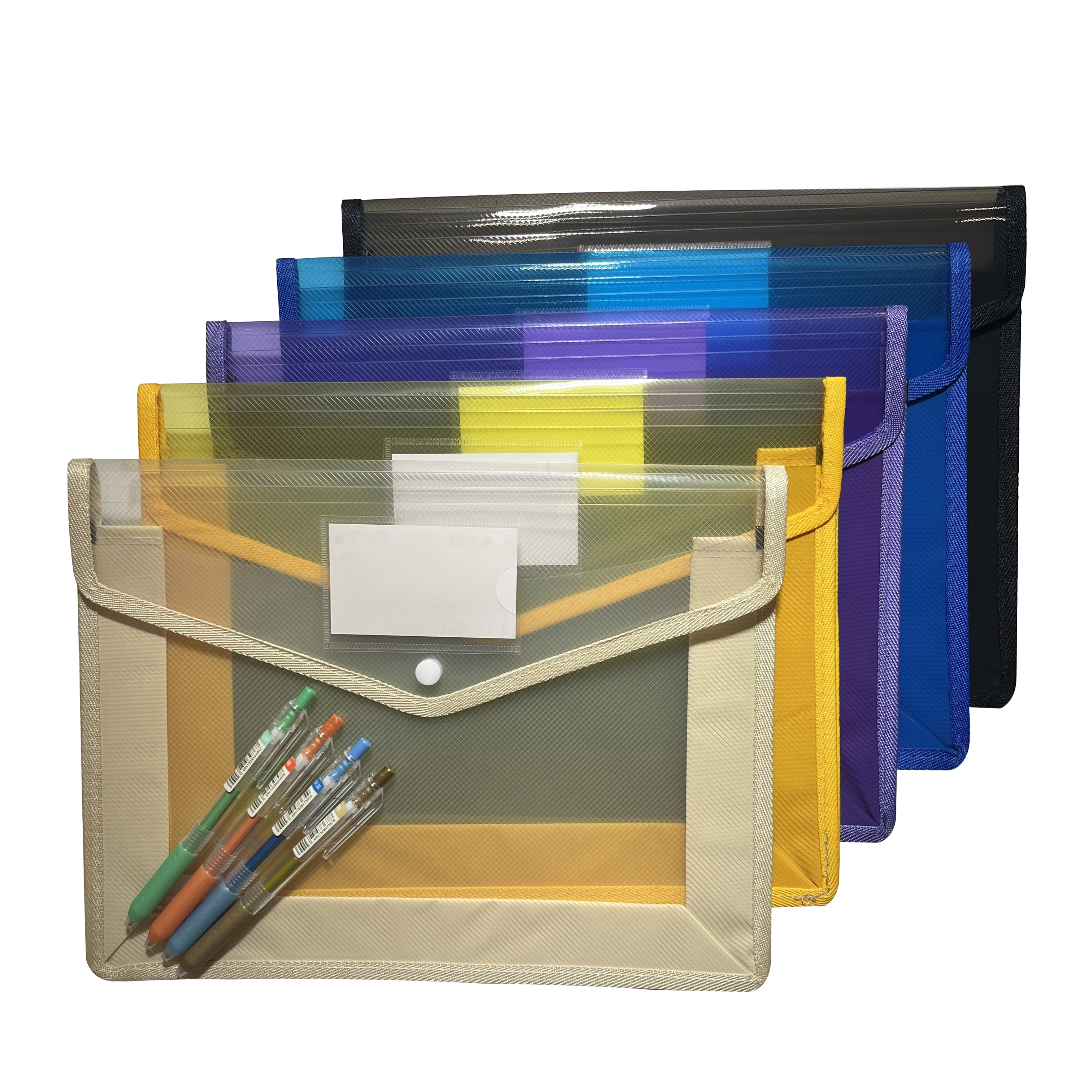 Colorful PP Oxford three-dimensional snap bag