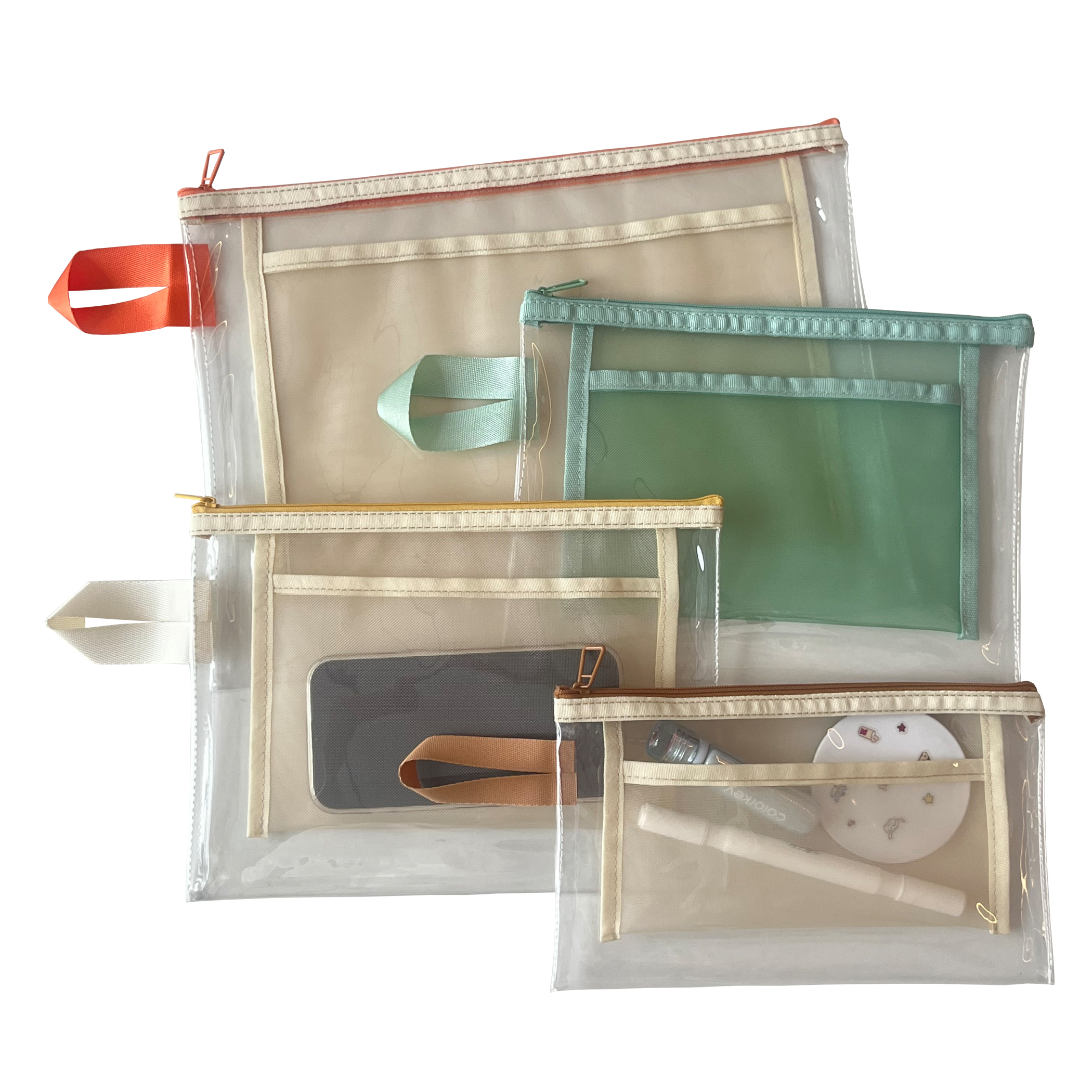 Multi-layer transparent PVC file bag